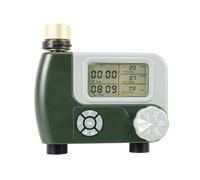 PNI WT10 PRO Irrigation Programmer, LCD Display, 3/4 Metal Connection, 2 Outputs, Dark Green, White, 150 X 50 X 100mm