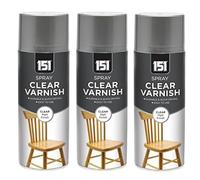 PNJB 151 All Purpose Matt Varnish Spray Paint, Wood Colour with Smooth, Durable Finish and Extra Tough, Resilient and Resistant Shield That Guards Against Moisture, 400ml, (3 Pcs)