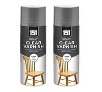 PNJB 151 All Purpose Matt Varnish Spray Paint, Wood Colour with Smooth, Durable Finish and Extra Tough, Resilient and Resistant Shield That Guards Against Moisture, 400ml, (2 Pcs)