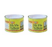 PNJB, 151 Coatings Paint Primer Metallic Gloss Matt 180ml, Non-drip Gloss Paints, Hard Drying, Hard Built, And High Performance (HI-VIS Yellow, Pack of 2)