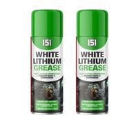 PNJB 151 White Lithium Grease Spray, Multi-Purpose Lubricant Aerosol, Rust & Corrosion Protection, Indoors and Outdoors, Water- & Heat-Resistant Grease for Hinges,Gears, Bearings,400ml (2PCS)