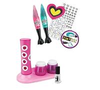 PNJB 2-in-1 Nail Art Studio Kit, DIY Nail Polish & Decoration Set for Kids, Electric Nail Dryer, Nail Stickers, Glitter, Brush Pens & Polish Bottles, Creative Manicure & Pedicure Toy Gift for Girls