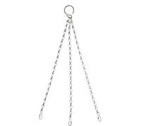 PNJB, 2x Garden Metal Hanging Basket Chain, Flowerpots for Hanging, Indoor and Outdoor Garden Decoration Silver, Planters, Decorative Ornaments, Holder for Outdoor Garden House-14 Inch.