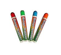 PNJB, 4x Bingo Dabbers Dauber For Kids, Multi-Coloured Bingo Marker Pens And Bingo Tickets - 4 Pcs Eye-Catching Color, Compact Size, Mess-Free (4PCS)