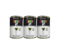 PNJB All Purpose Brilliant White Gloss Tin Paint, Quick Drying, Interior and Exterior, Ideal on Metal, Plastic, Wood, Long-Lasting, 300ml, (3PCS)