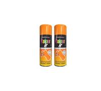 PNJB All-Purpose Orange Gloss Spray, Quick Drying Spray, Excellent Coverage for Metal, Wood, Plastic, Aerosol Spray, Lightweight and Portable, 400ml (2PCS)