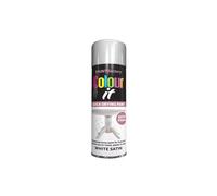 PNJB All Purpose White Satin Finish Spray Paint, Quick Drying, All-Purpose Spray Paint, Surface Matt Finish, Use on Metal Wood & Plastic, 250ML, (1PCS)