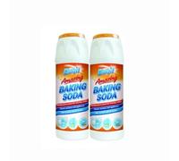 PNJB Baking Soda Multi-Purpose Household Cleaner, Powerful Cleaning Action, Natural Deodorizer, Non-Scratch, Natural Cleaner for Tough Grime 500gm (500, 2PCS)