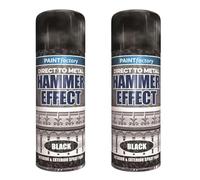 PNJB Black Hammer Spray Paint, Decorative And Protective, Durable And Protective Coating, Quick-Drying, Versatile, Indoor &Outdoor, 400ml (2PCS)