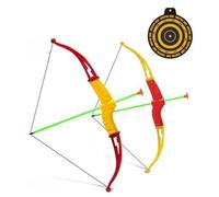 PNJB Bow And Arrow Toy, Kids Archery Set For Boys And Girls, 3 Suction Cup Arrows, Birthday Gift For Children, Target Board, Indoor Outdoor Garden, 8158-1