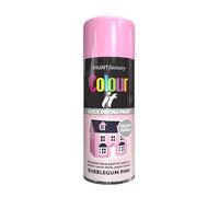 PNJB Bubblegum Pink Gloss Spray Paint, Quick Drying Spray, Excellent Coverage for Metal, Wood, Plastic, Aerosol Spray, Lightweight and Portable,400ml (1PCS)