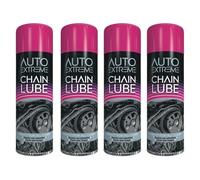 PNJB Chain Cleaner Lube Spray, Grease Oil, Lubricates, Cleans & Protects, Rust Defense, Stuck Parts Ease, Formulated for All Weather Conditions, 250ml, (4PCS)