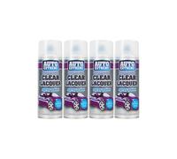 PNJB Clear Lacquer Gloss Finish Spray Paint, Non-Cracking, Quick-Drying Formula, Long-Lasting, Flexible Coating, Delivers Smooth, Consistent Coverage, 400ml, (4 Pcs)