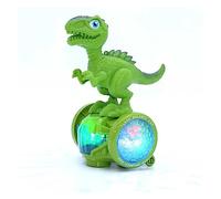 PNJB, Dinosaur Balance Car Toy Car Animal LED Lights Music Sound Toddler Toys, Universal function, body with sound & 5Dlight, wheel with Bump & Go action, 360° Rotation (Multicolor)