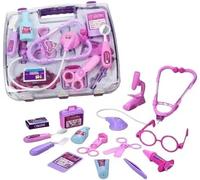 PNJB Doctor Role Playset for Kids, Doctor Kit Pretend Play Toys, Doctor Dress Up, Medical Kit for 3+ Kids Toys with Carry Case and Real Stethoscope