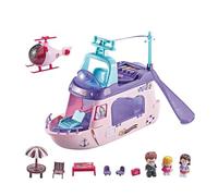 PNJB Fashion Toy Yacht Set - Includes 3 Dolls, Helicopter, Furniture, Engaging Light & Sound Effects, Pretend Play Set, Best Gift for Kids, Fashion Toy Set, Imaginative Play