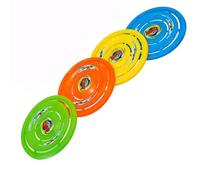 PNJB Flying Disk Toy, Ultimate Fun with Friends, Air Warrior Throw Disk, Plastic, Flying Toy, Outdoor Garden Toy, Together to Play, For Kids Ages 3+ Years, Multicolor (2 Pcs)