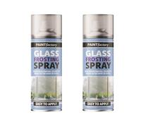 PNJB Glass Window Frosting Spray Paint, Direct-to-Glass Frosting Paint, Window Door Security, Versatile, Privacy & Decor, Translucent Frosted Effect 400ml, (2PCS)