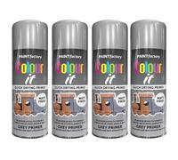 PNJB Grey Primer Spray Paint, Adhesion, Longevity And Durability, Smooth Primer, Flawless And Polished, All-Purpose Paint For Metal, Wood, & Plastic,250ml, (4PCS)