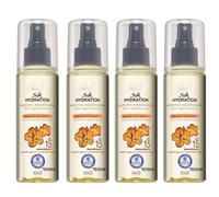 PNJB Hawa-Iian Tropic Silk Hydration Dry Oil Mist Spray, Weightless, Sunscreen, Protective, Lightweight, Effortless, Non-Greasy, Retain Moisture,SPF15, 150ml, (4PCS)
