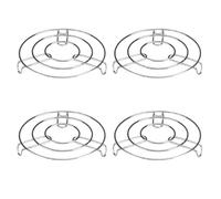 PNJB, Hot Pan Pot Stands - Stainless Steel Round Trivet Holder Kitchen New, Table Ring, Kitchen Heat Resistant Hot Pan Round Steamer Rack, Holder For Kitchen Accessories, (4)