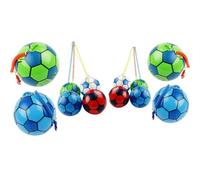 PNJB, Kid Toy, Inflatable Football with Spring String, Ball Outdoor Spring Rope Soccer, Beach Toy Ball, Playground Toys for Kids Sports Toy Ball Juggling Ball Outdoor and Indoor, (12 PCs)