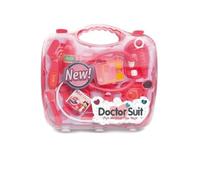 PNJB Kids Doctor Set, Dentist Kit Play Set, Pretend Play Medical Kit with Bag, Doctor Suit Fun Medical Preschool Educational Children Plastic Little Doctor Set, Red