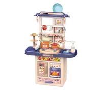 PNJB Kids Toys Realistic Light Kitchen Playset, Pretend Cooking Toy Set, Interactive Learning Toy for Toddlers & Girls, Home Kitchen Role Play Set