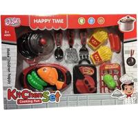 PNJB Kitchen Cooking Play Set, Cooking Set for Children, Kitchen Set with Play Pots and Pans, Pretend Play, Gift Idea for kids, Cooking Fun Toy for Children