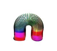 PNJB, Large Rainbow Magic Spring Fun Toy Stretching 10m Bouncing, Rainbow Spring Coil Fun Kids Toy, Vintage Style Toys Combo For Kids, Multicolour, Magic Plastic, (1X15CM)