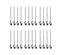 PNJB, Latte Glass Ice Cream Sundae Coffee Spoons Stainless Steel Long Handle 20cm, Ideal for Sundae, Ice Cream, Dessert, Iced Coffee & Tea (24PCS)