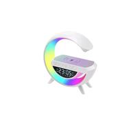 PNJB LED Wireless Charging Speaker, Crescent Moon-Shaped Design, Stylish & Space-Saving, 3-in-1 Functionality, Compact and lightweight