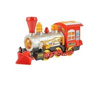 PNJB, Locomotive Train Engine Toy Set With Solution Smoke Bubbles, Lights And Sound Battery Powered, Bubbles Blowing Machine, Constant Motion, For Kids/Toddlers