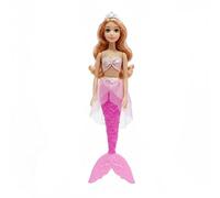 PNJB Mermaid Princess Doll for Kids, Fashion Doll with Long Hair, Sparkling Tail and Shimmery Top, Elegant Design with Glitter Finish, Lightweight & Easy to Carry, Perfect for Princess,Ocean (Pink)