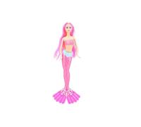 PNJB, Mermaid Princess Doll with Fish Play Set for Girls Pink & Green Colored, Seahorse Pet and Accessories, Mermaid and Fairy Characters, Great Toy Gift for Ages 3 Years & Up (Pink)