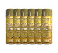 PNJB Metallic Gold Spray Paint (200ml) Multipurpose Use Spray For Metal, Wooden Furniture, Interior & Exterior Decoration, Go-To Solution, Long-Lasting, Shimmering Finish (3)