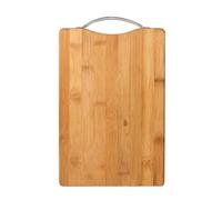 PNJB Natural Bamboo Chopping Board Set with Metal Handles, Practical and Stylish, Multiple Board Sizes, Wooden Cutting Boards for Kitchen Food Preparation, Vegetable Cutting, Meat Slicing, 20 x 30 cm