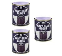 PNJB Navy Blue Gloss Non-Drip Paint, Interior & Exterior, Fast Drying, Long Lasting, Sleek and Glossy Finish,Durable and Long Lasting, 300ml (3PCS)