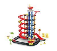PNJB Parking Lot & Garage Toy Set, Race Track Toy with Sounds & Lights, Sturdy Design, Educational, Multi-Level Parking Garage, for Car Lovers