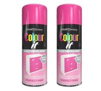 PNJB Perfect Pink All-Purpose Aerosol Spray Gloss, Multipurpose, Interior/Exterior, Gloss Finish, Quick Drying, Indoor and Outdoor,250ml, (2PCS)