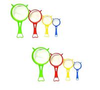 PNJB, Plastic Kitchen Strainer Sieve, Sink Strainer Colander, Colander for Cooking & Food, Fine Mesh Filter Container, Comfortable on Hands, Easy to Store (8 Pcs)