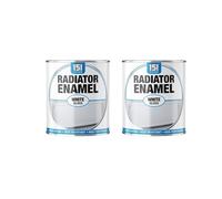 PNJB Radiator Enamel White Gloss, Non-drip Gloss Paints, Hard Drying, Hard Built, And High Performance,Durable and Long Lasting,300 ML (2PCS)