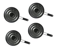PNJB, Ring Pan Mat Hob Tagine Heat Diffuser for Induction Cooktop Adapter Plate, Flame Reducer Ring for Gas Stove, Glass Cooktop Converter Flame Guard (4 Pcs)