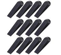 PNJB Rubber Door Stopper Set, Anti-Slip Door Wedge, Ribbed Surface Design, Durable & Lightweight, Strong Floor Door Stop for Wooden, Glass & Metal Doors (12Pcs)