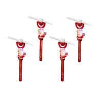 PNJB Santa Adjustable Rotating Glowing Stick, Children Rotating Pinwheel Projection Wand, Flashing Swivel Led Light, Spinning Windmill Toy Gift, Easy To Use, Perfect For Outdoor Entertainment (4 PCS)