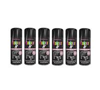 PNJB, Satin Black Paint Aerosol Colour It Spray, Quick Drying DIY Plastic Metal Wood, Professional Satin Finish Spray Wood Color Paint 250ml (6 Pcs)