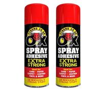 PNJB Spray Adhesive Extra Strong, Multipurpose, Long-Lasting Hold, Easy-to-Use Aerosol Can, High Coverage Formula,Strength Bonding Solution for Home, Office, Craft, (2Pcs)