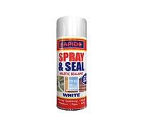 PNJB, Spray And Seal White Mastic Sealant For Guttering Roofs Window Pipes Soil, Spray & Seal Leak Fix Stop Sealant Instant Waterproof, 300ML, (1)