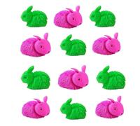 PNJB Squeezable Bunny Rabbit, Anti-Stress Relaxer Ball, Light Up Sensory Toy, Fidget Toys For Kids, Toy Activity And Play, Finger Toy, Squishy Toys, LED Fidget Toy, Random Colour, (12PCS.)