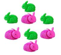 PNJB Squeezable Bunny Rabbit, Anti-Stress Relaxer Ball, Light Up Sensory Toy, Fidget Toys For Kids, Toy Activity And Play, Finger Toy, Squishy Toys, LED Fidget Toy, Random Colour, (8PCS.)